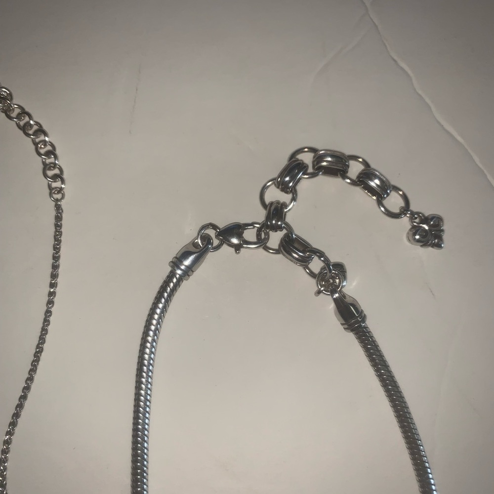 Lot of 4 Brighton adjustable necklaces heart chunky - Picture 5 of 5